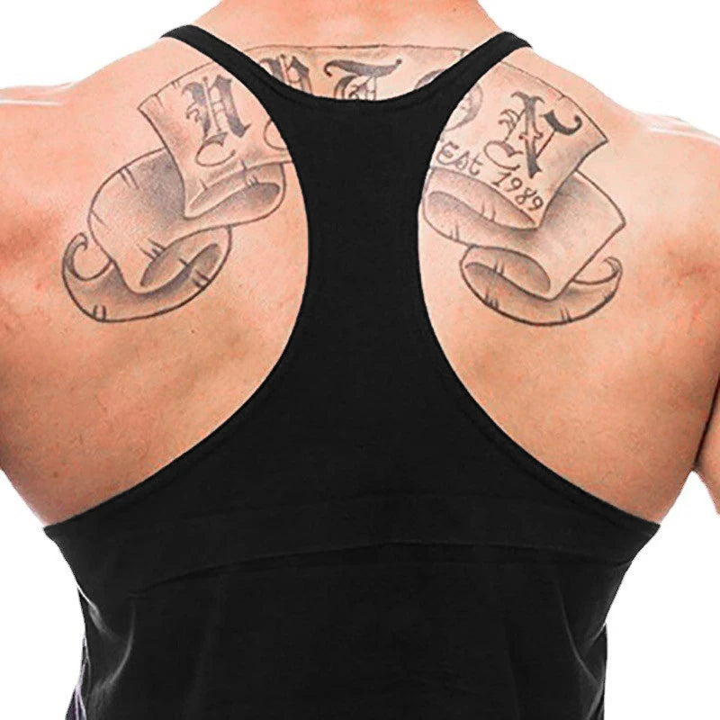 Men’s Cotton Muscle Tank Top – Breathable Y-Back Sleeveless