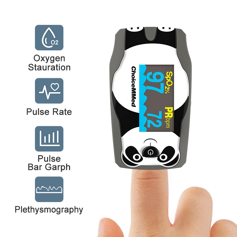 ChoiceMMed Pediatric Finger Pulse Oximeter with OLED Display