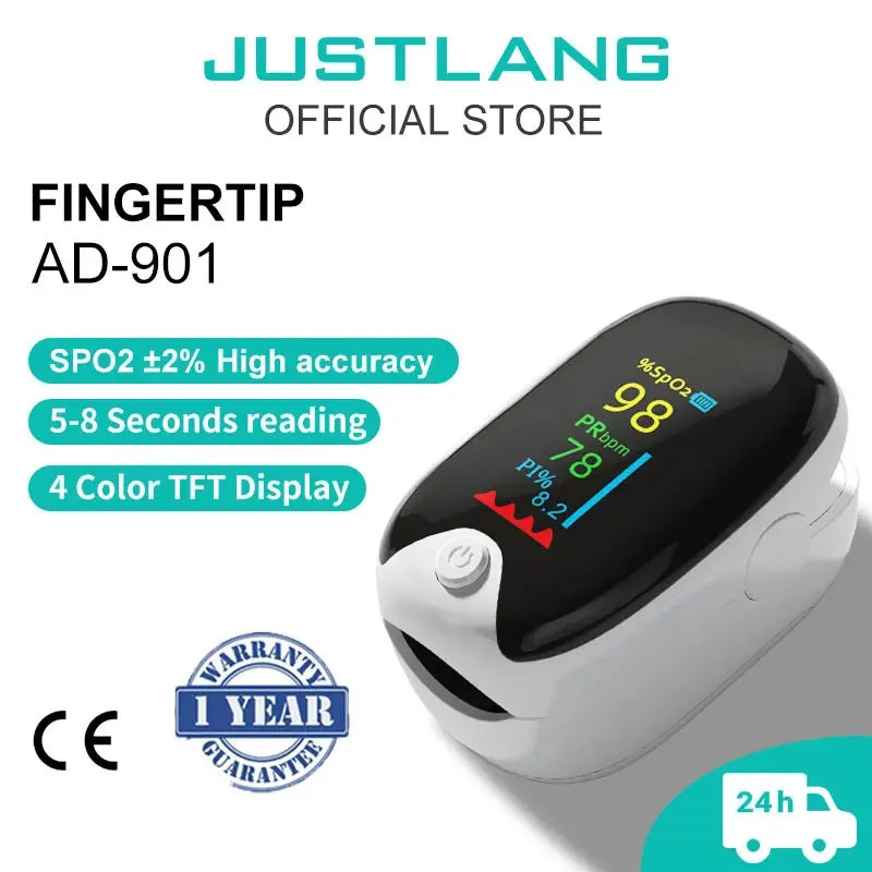 Medical Finger Pulse Oximeter – Oxygen & Heart Rate Monitor for All Ages