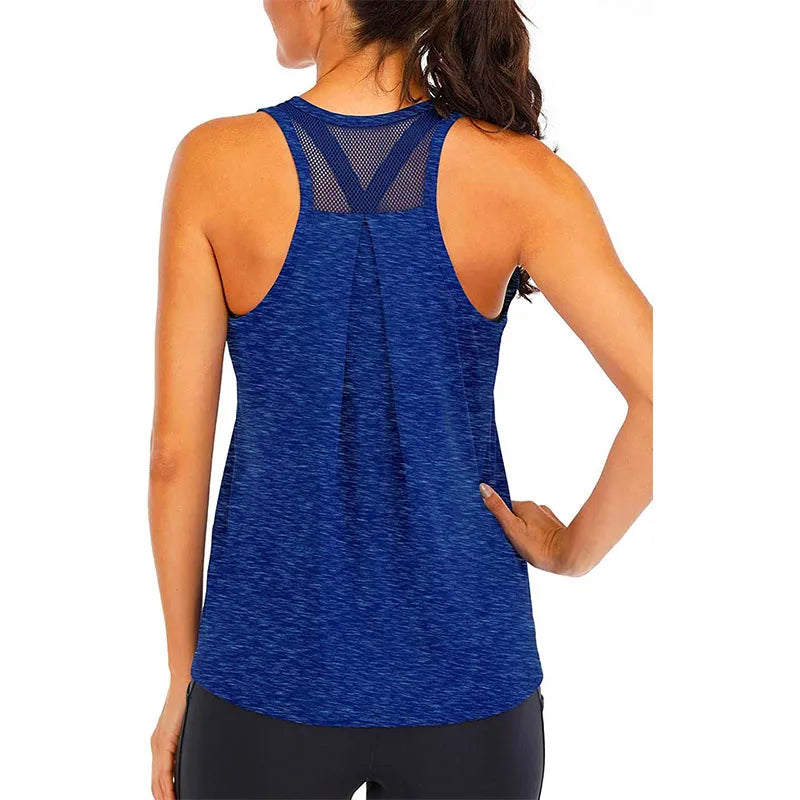 Women’s Loose Fit Quick-Dry Sleeveless Yoga Shirt
