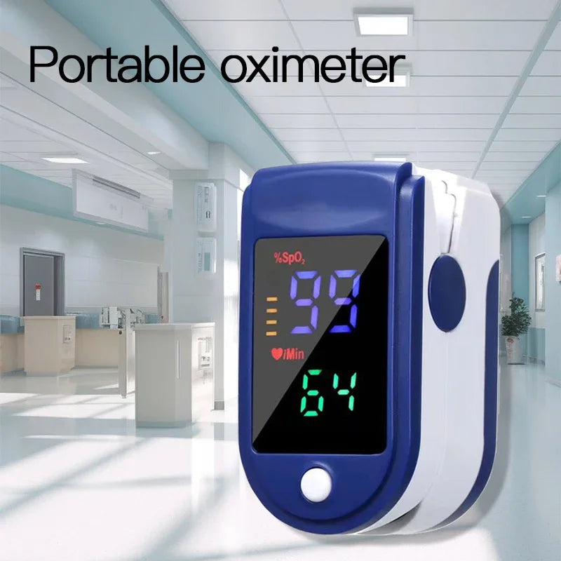 Pulse Oximeter Finger Clip – SpO₂ & Heart Rate Monitor