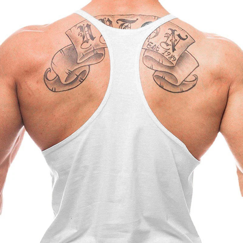 Men’s Cotton Muscle Tank Top – Breathable Y-Back Sleeveless