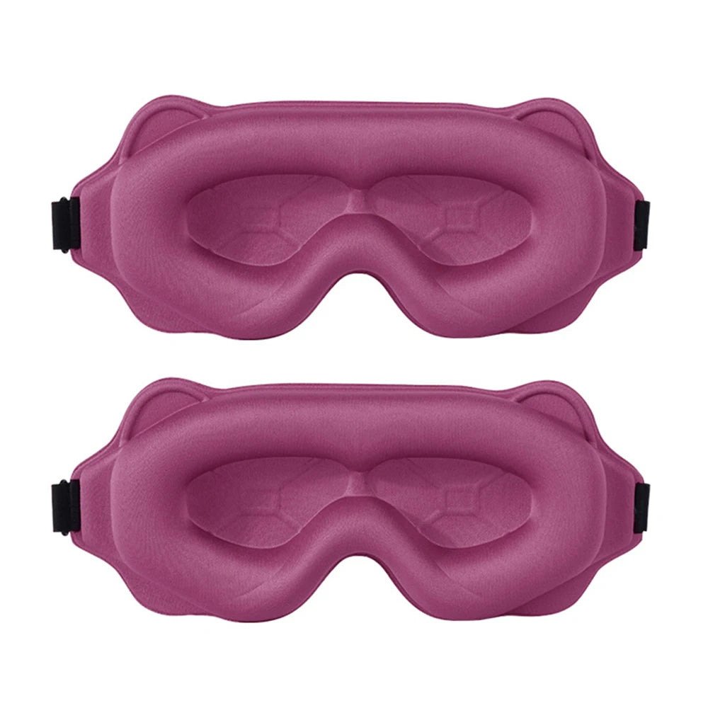 3D Contoured Sleep Mask for Eyes – Light Blocking & Breathable