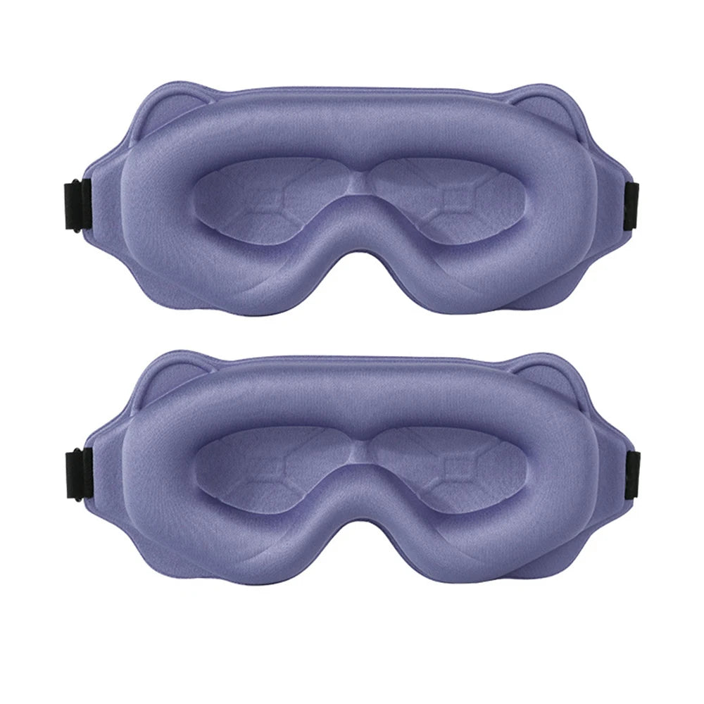 3D Contoured Sleep Mask for Eyes – Light Blocking & Breathable