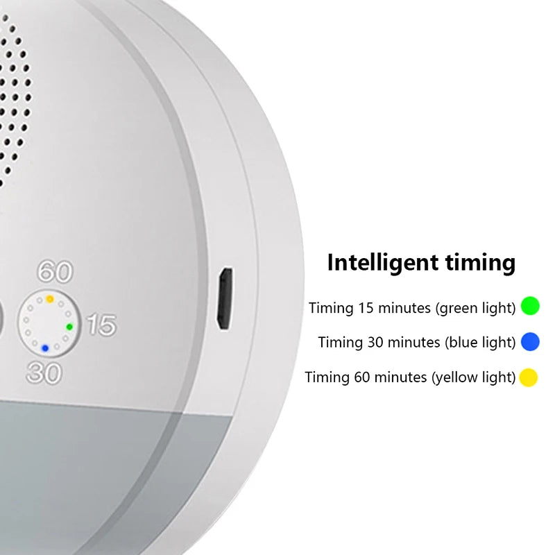 USB Rechargeable Baby White Noise Machine with Night Light & Timer