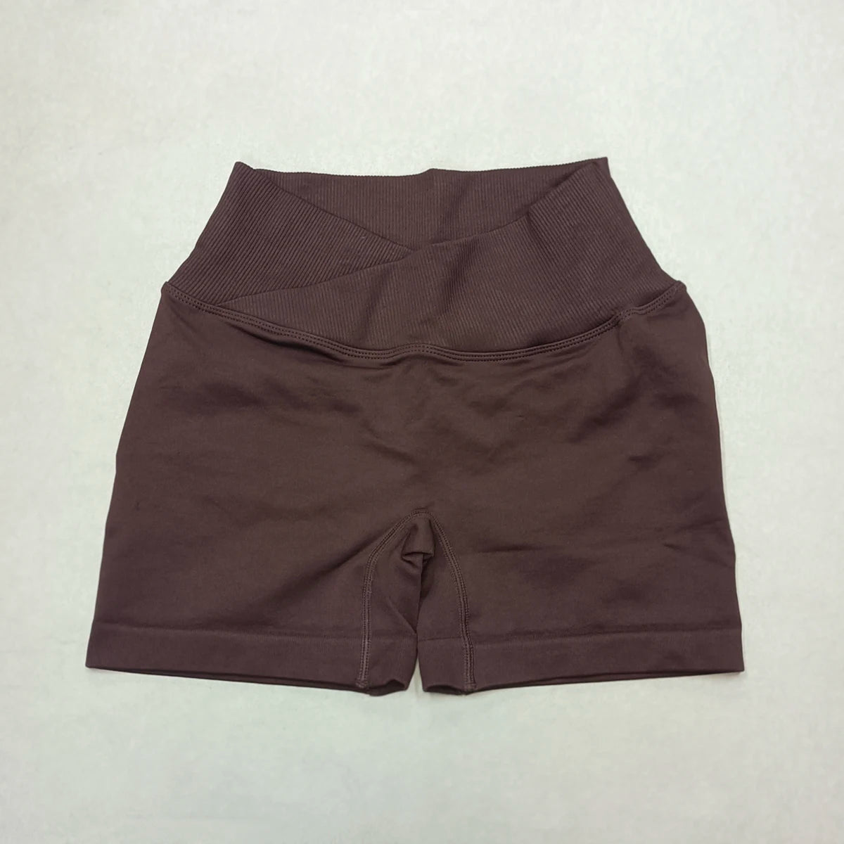 Crossover Waist Women’s Yoga Gym Shorts