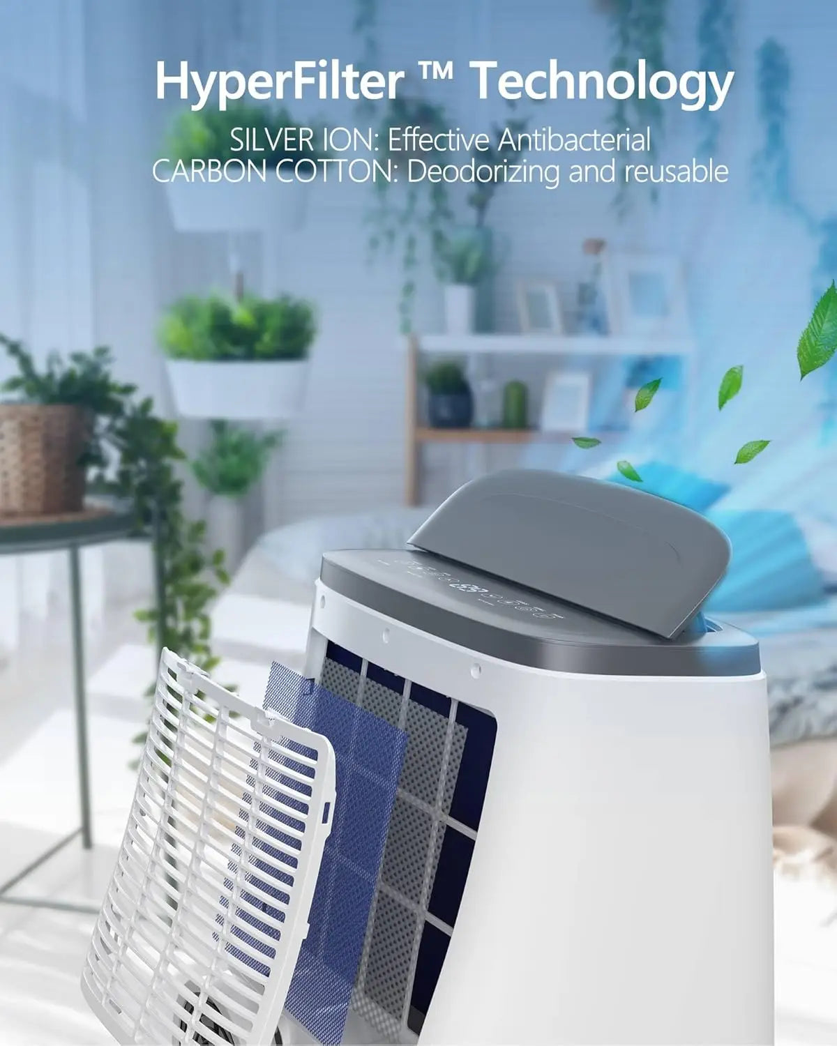 14000BTU Portable Air Conditioner with Dehumidifier & Fan
