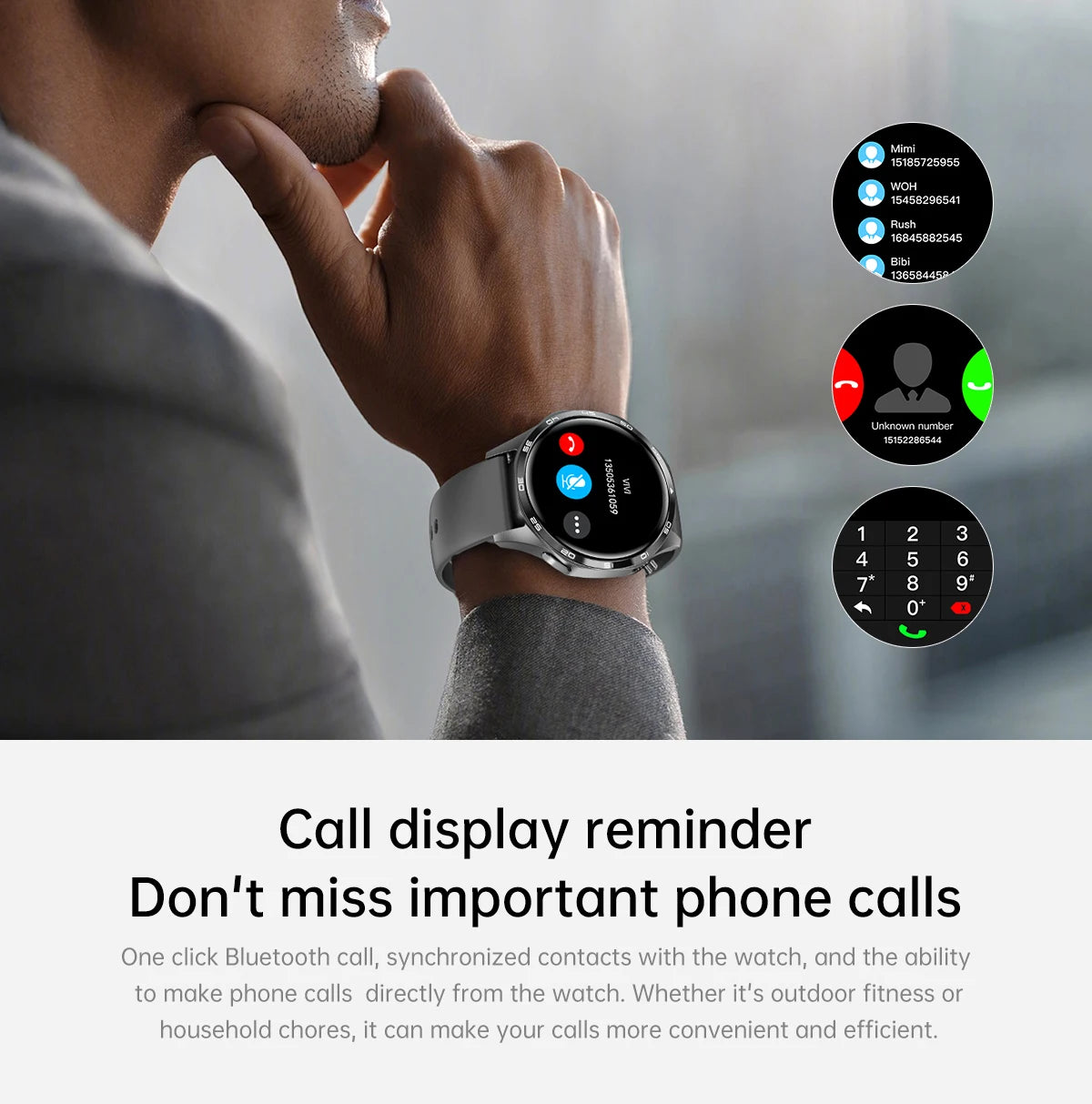 GT5 Pro Smartwatch with AMOLED, GPS, NFC & Bluetooth Call