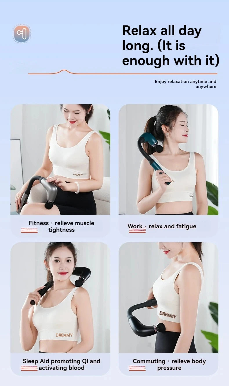 Smart Rechargeable Handheld Massage Gun Hammer