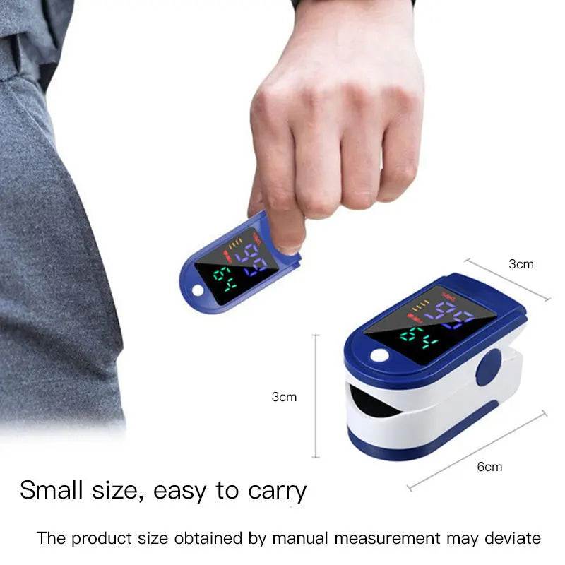 Pulse Oximeter Finger Clip – SpO₂ & Heart Rate Monitor