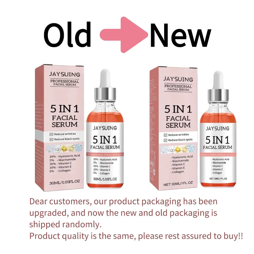 5-in-1 Hyaluronic Acid Vitamin C Collagen Face Serum