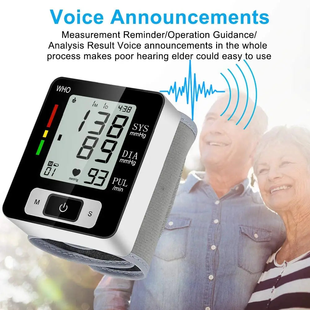 Digital Wrist Blood Pressure Monitor with High Accuracy