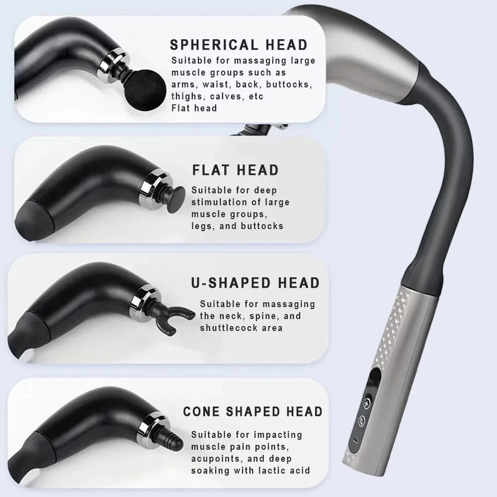 Smart Rechargeable Handheld Massage Gun Hammer